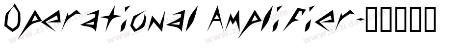 Operational Amplifier字体转换